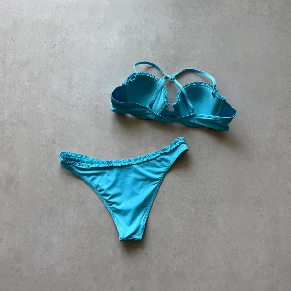 Retro Ruffle Bikini Set