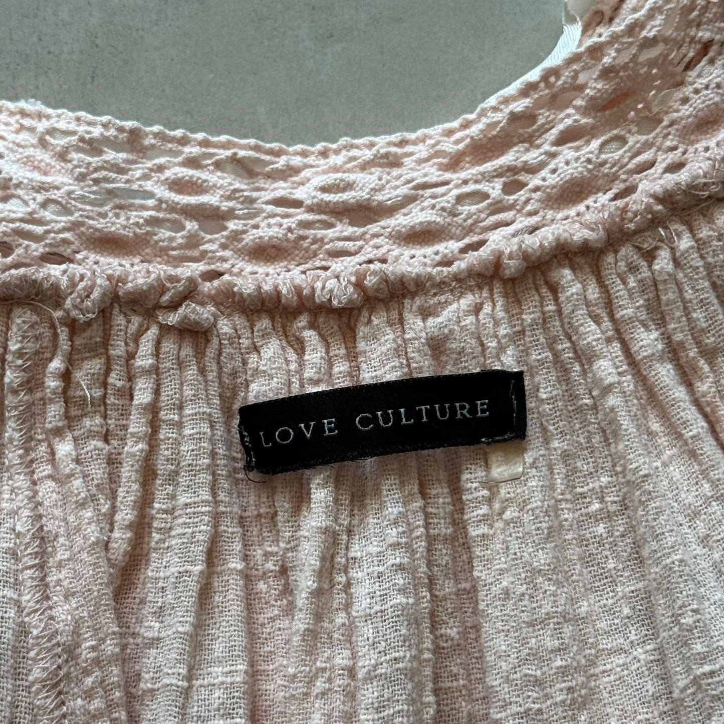 Retro Blush Babydoll Top