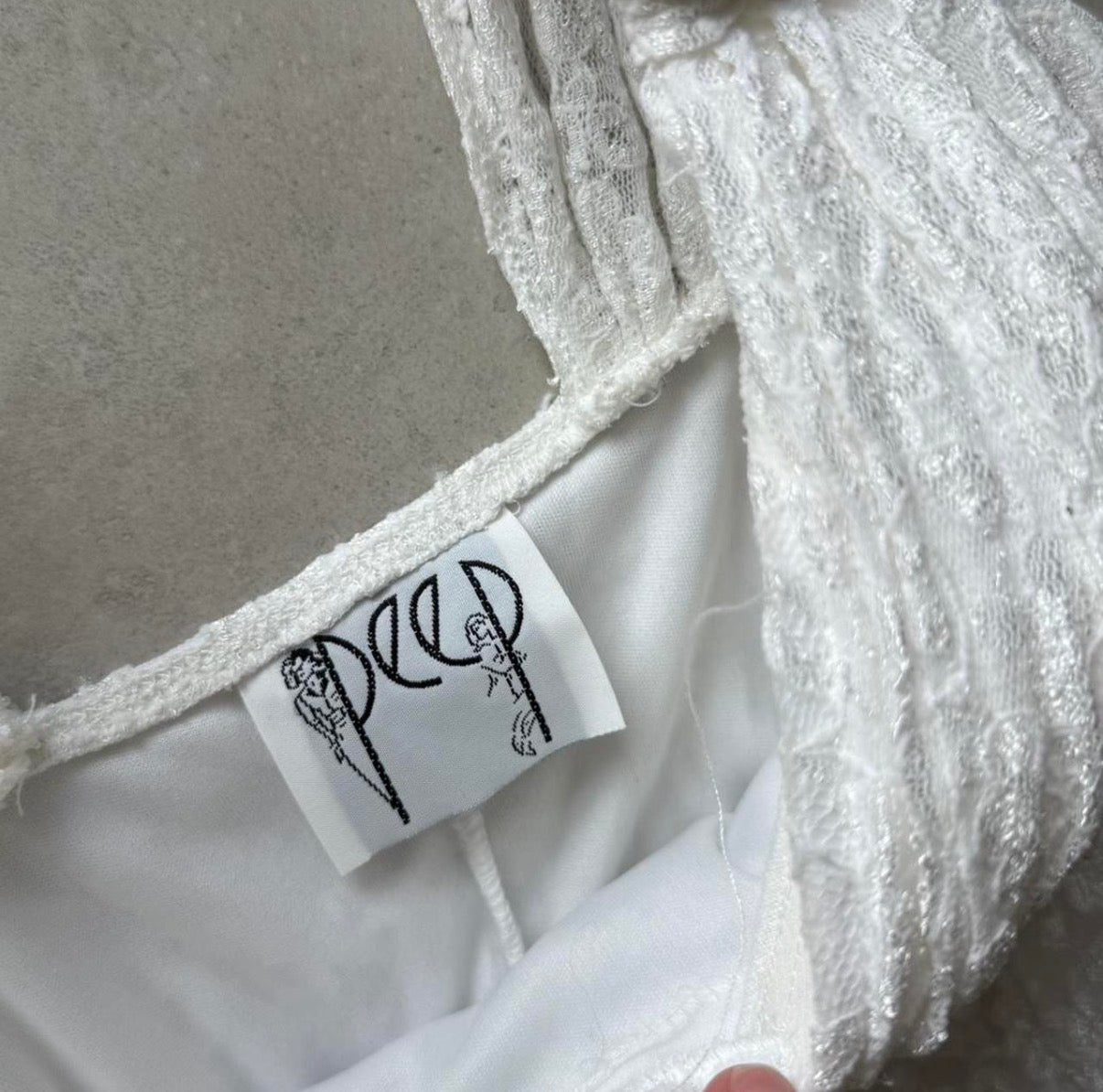 White Lace Mini Dress