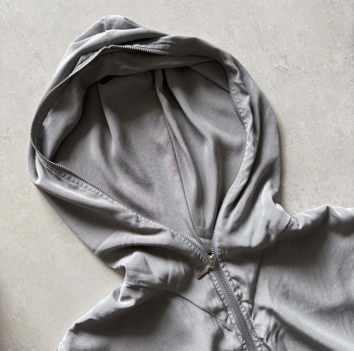 Full Zip Hooded Mini Dress