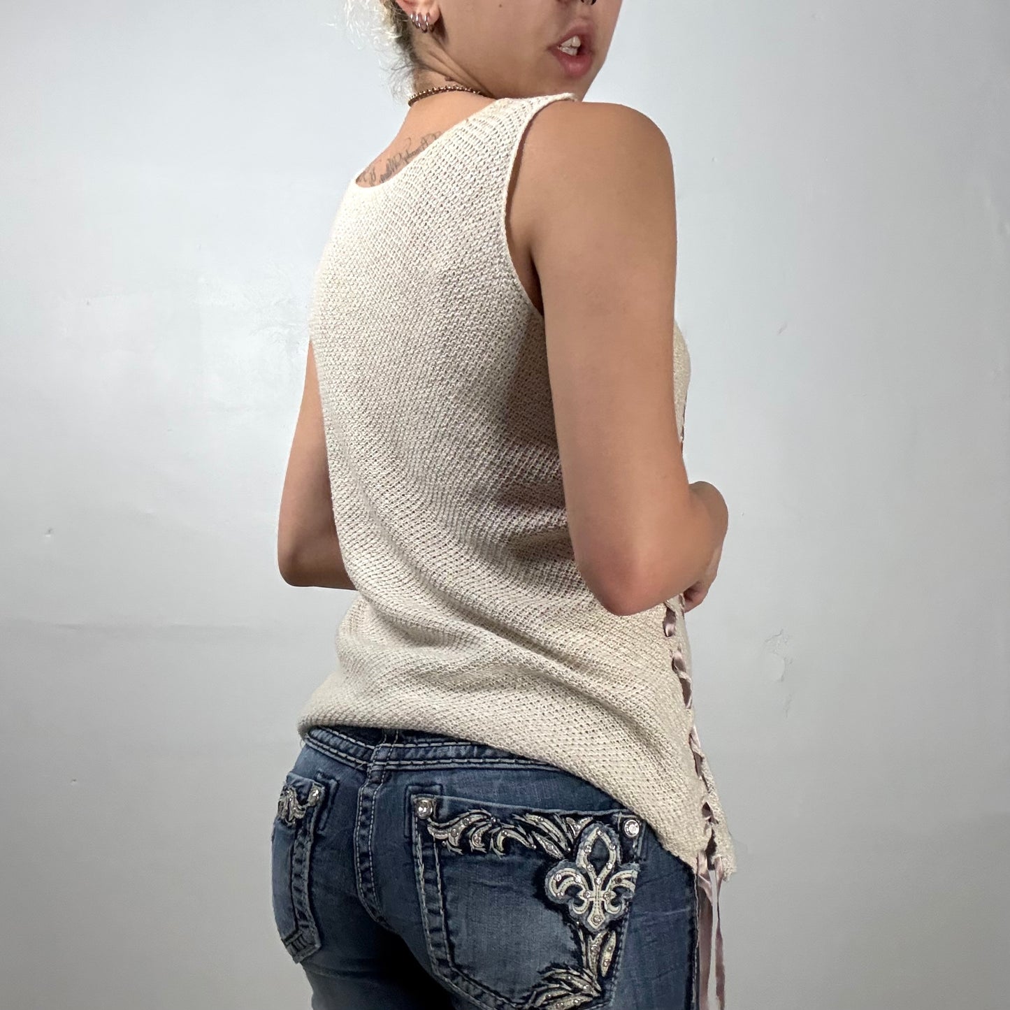 Embellished Knit Tank