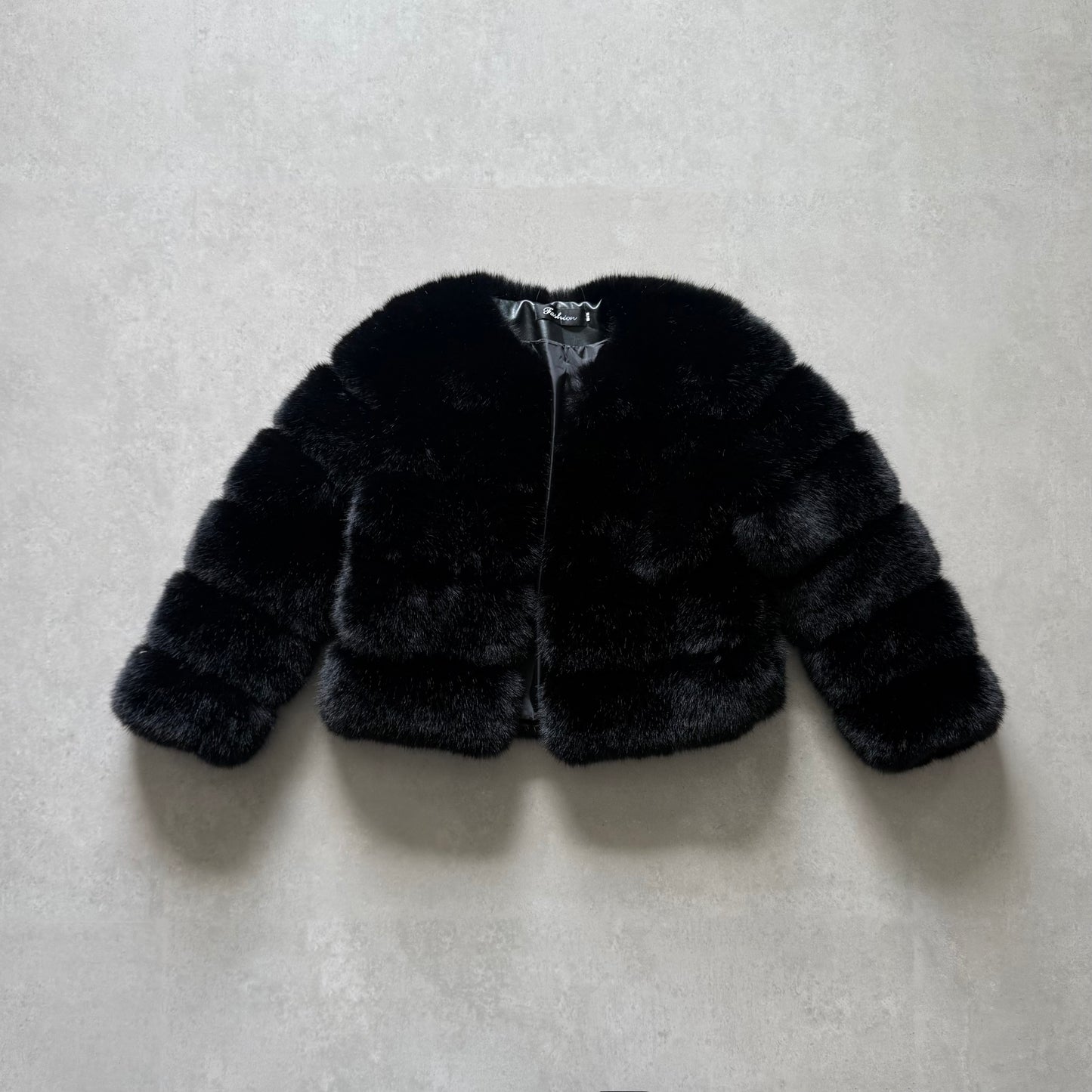 Paneled Faux Fur Jacket