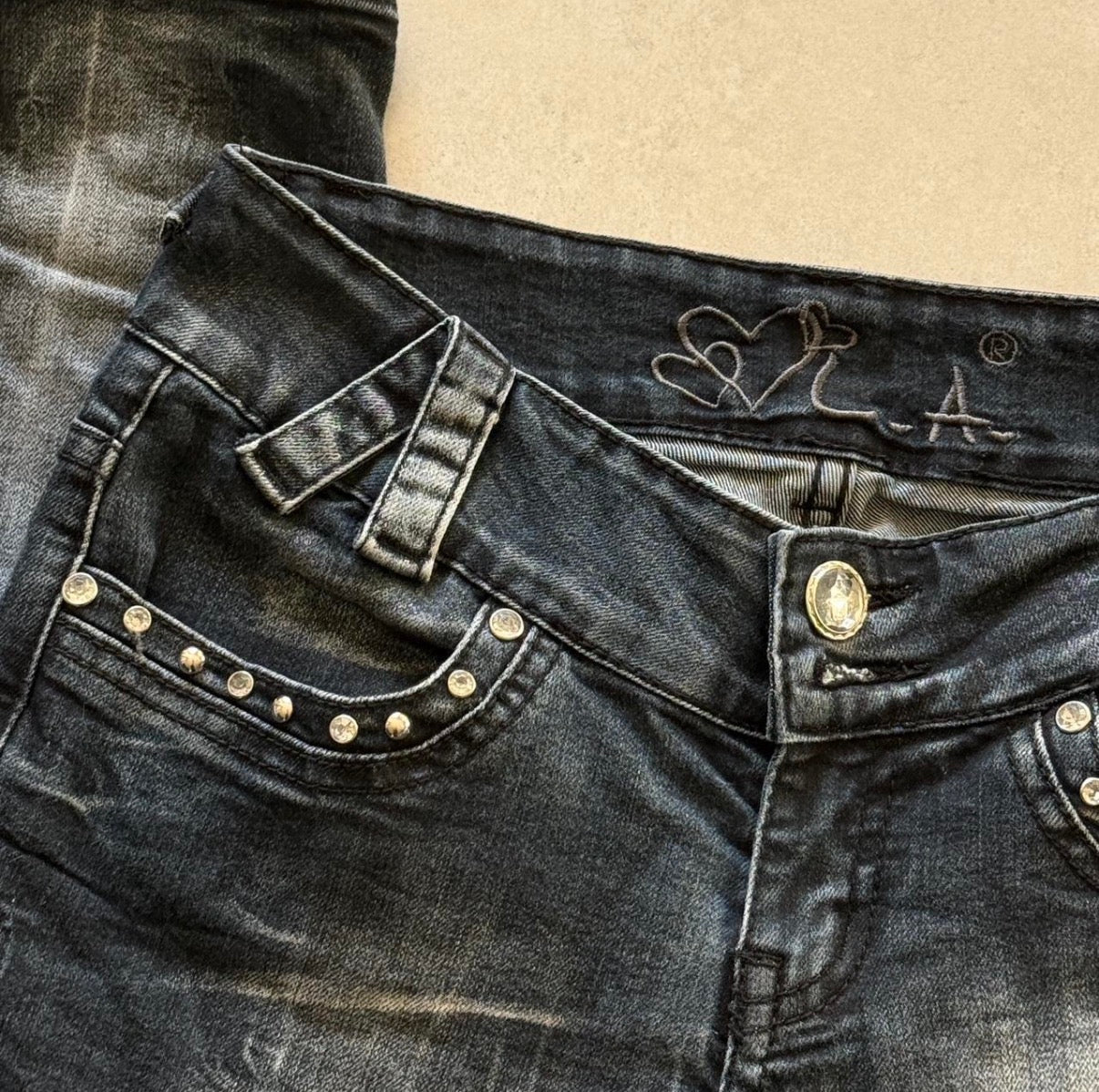 Crystal Studded Skinny Jeans