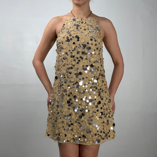 Sequin Disc Mini Dress
