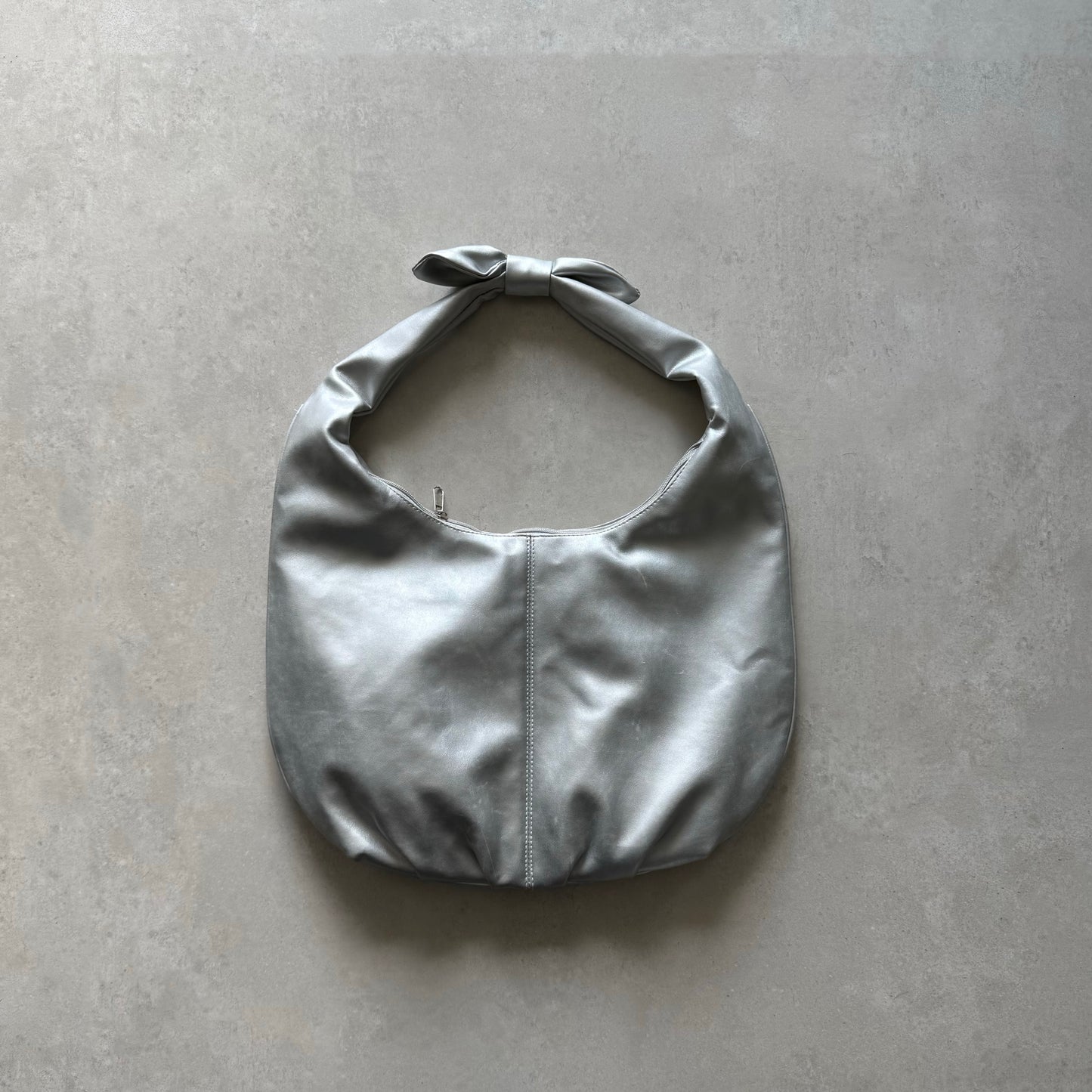 Silver Bow Shoulder Bag