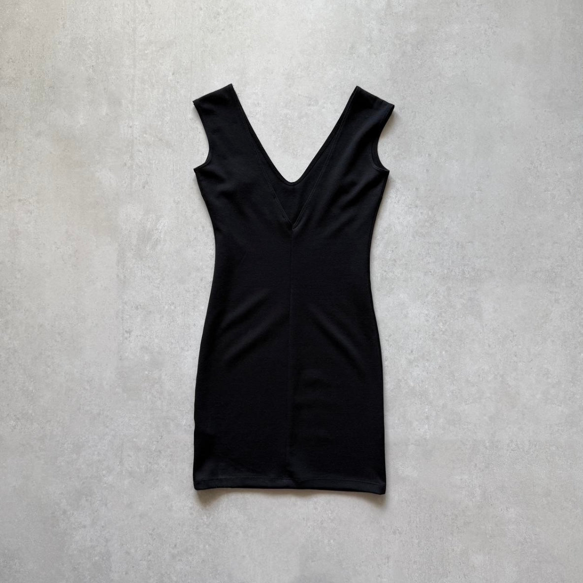 Black V-Neck Bodycon