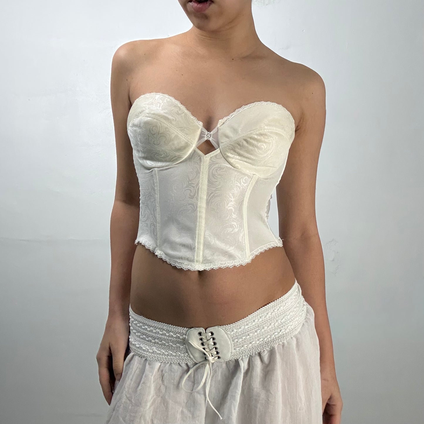 Jacquard Bustier Top