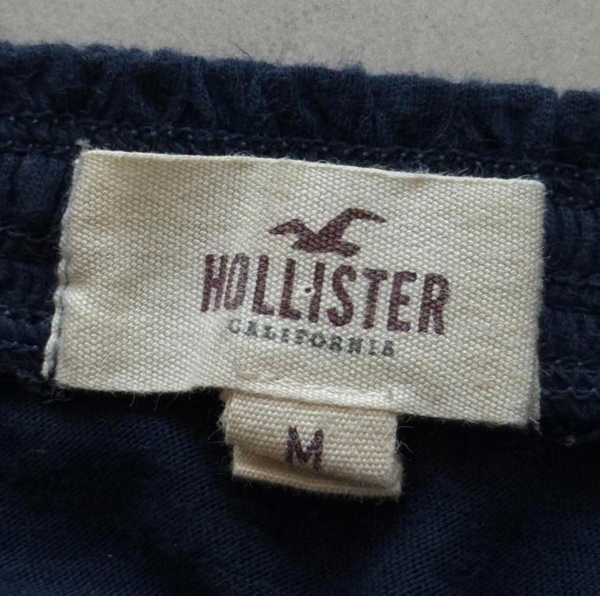 Navy Beaded Tube Top