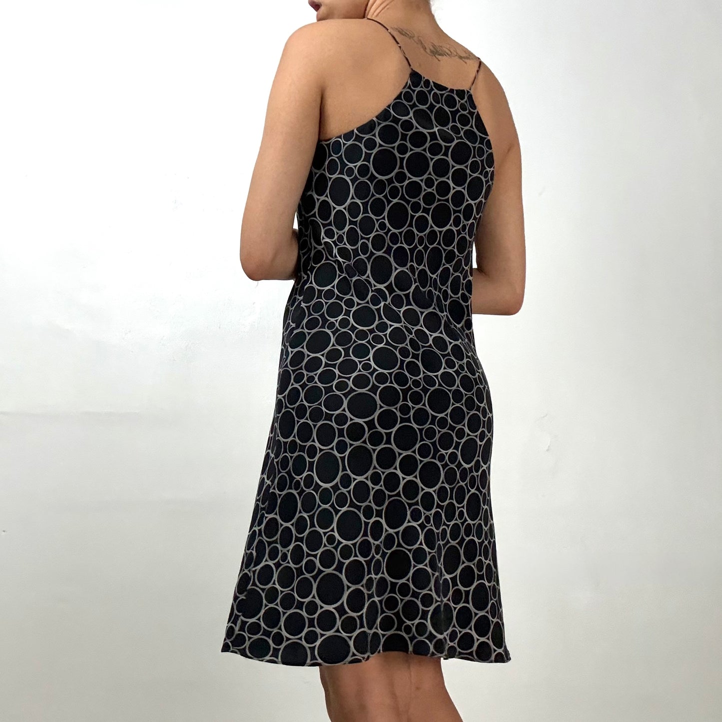 Silk Printed Front Tie Dress