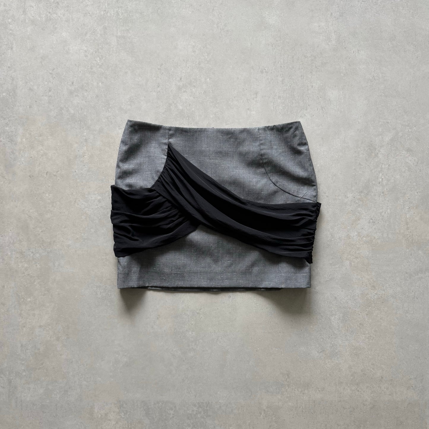 Draped Mini Skirt
