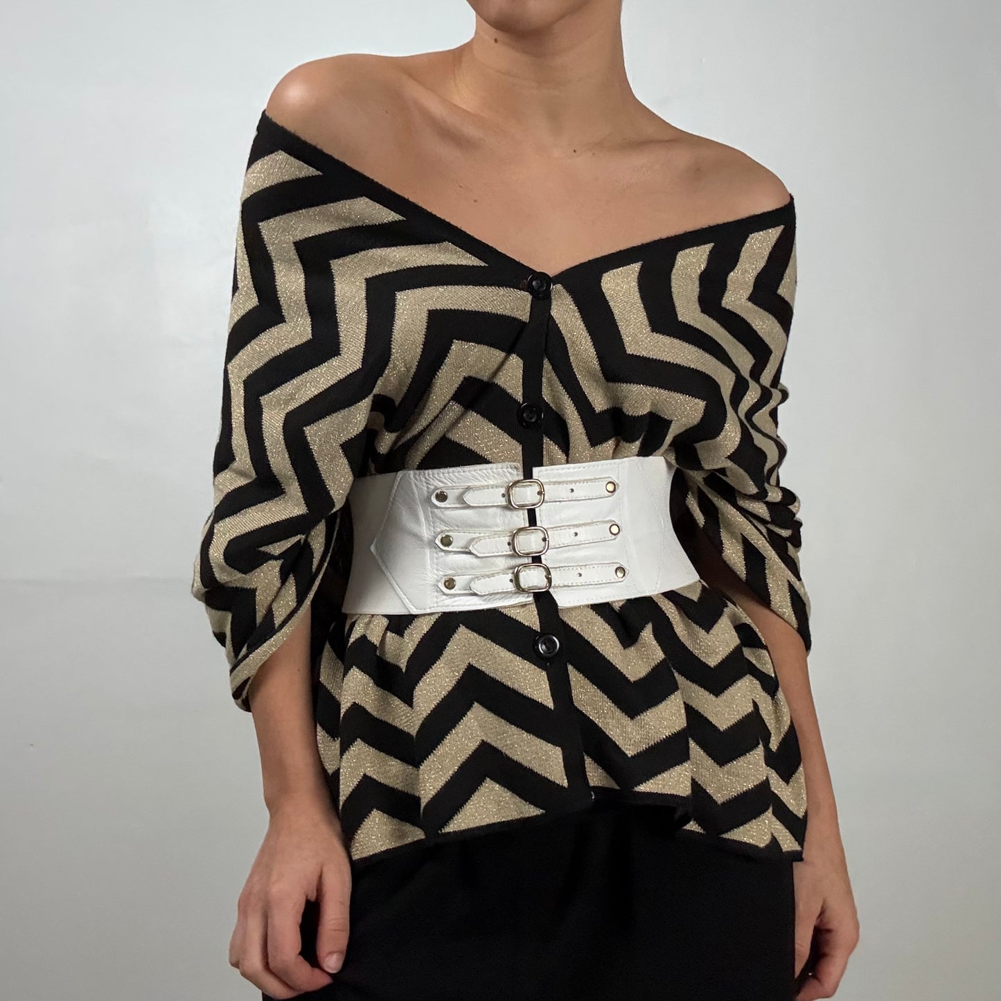 Buckled Elastic Waist Belt