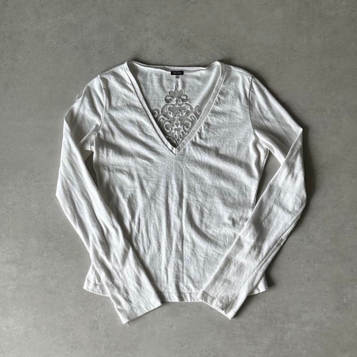 Versace Sheer Burnout Top