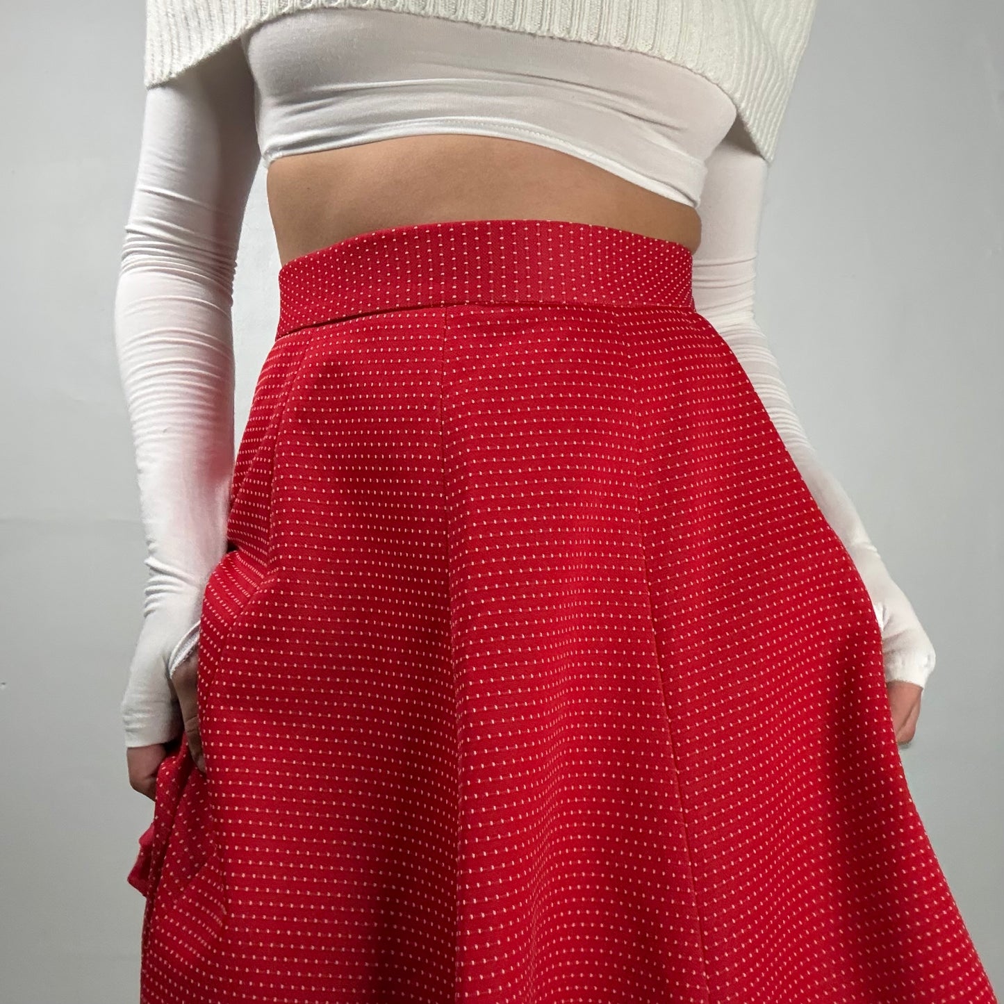 80s Polka Skater Skirt