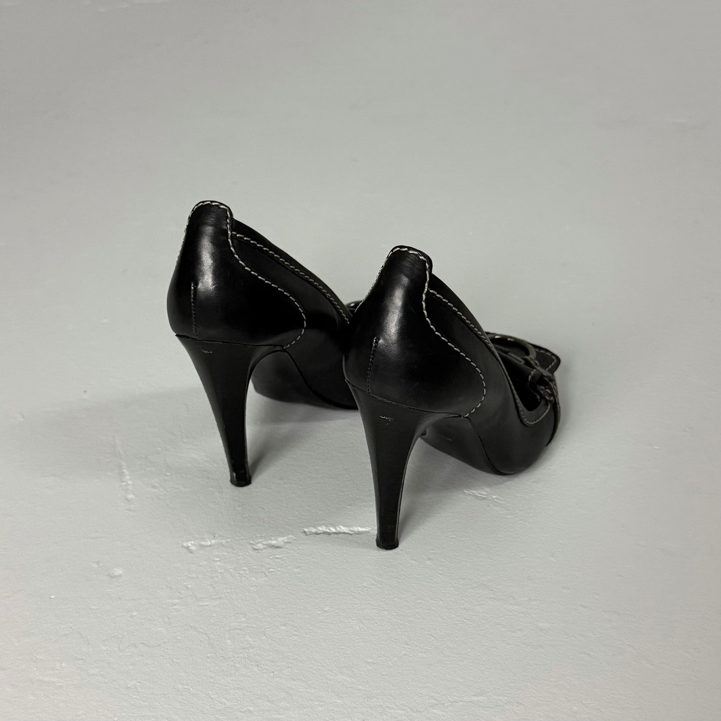 Guess Leather Buckle Heels