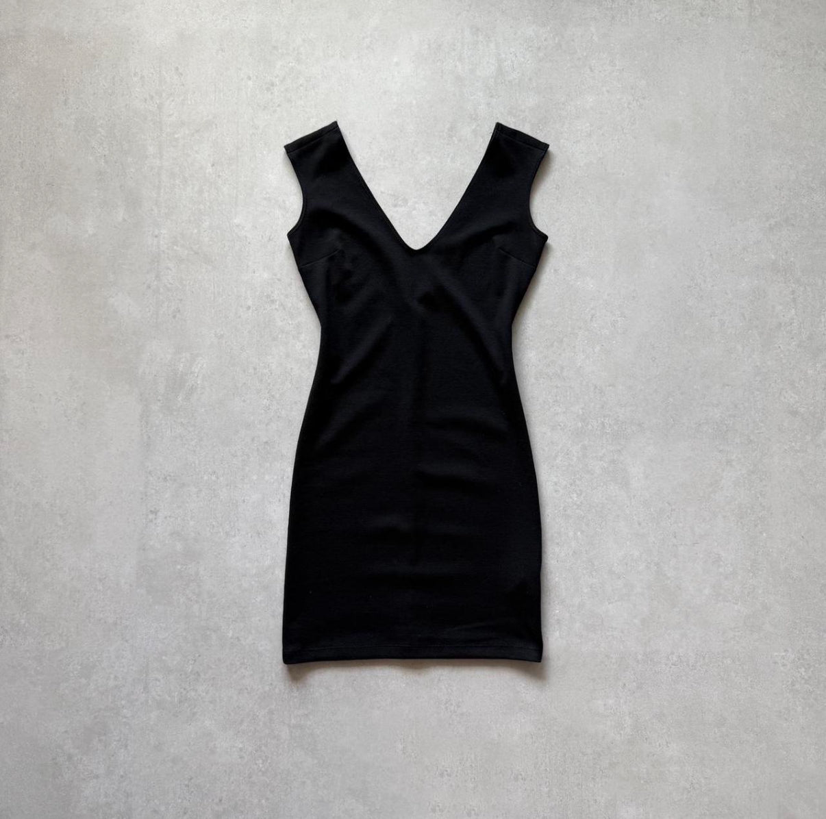 Black V-Neck Bodycon