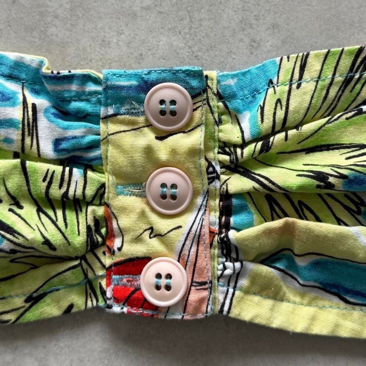 Tropical Bandeau Tie Top