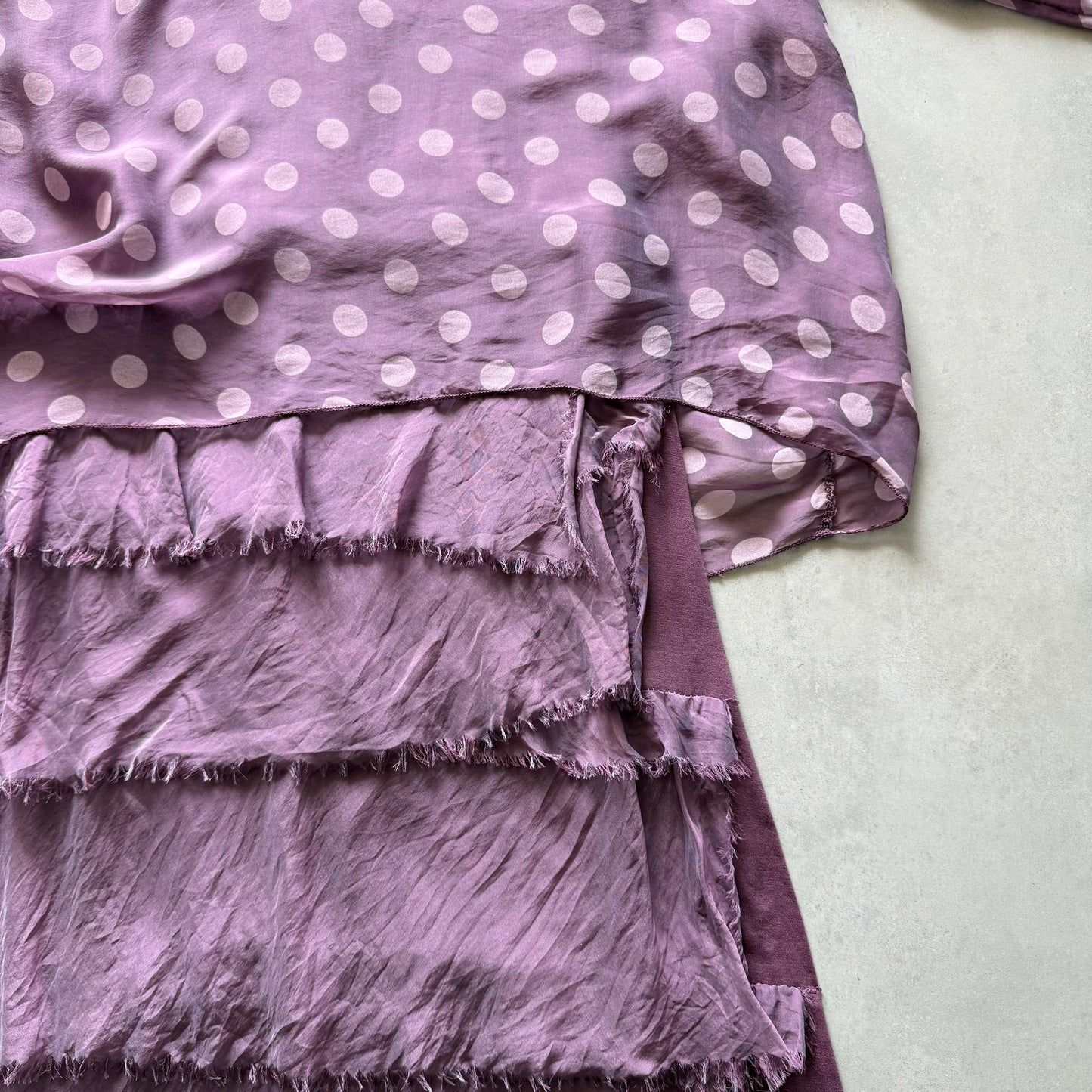 Polka Dot Tiered Maxi Dress