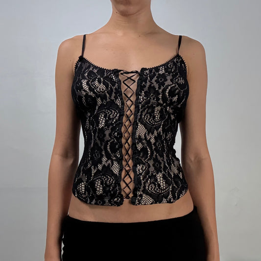 Black Lace Corset Top