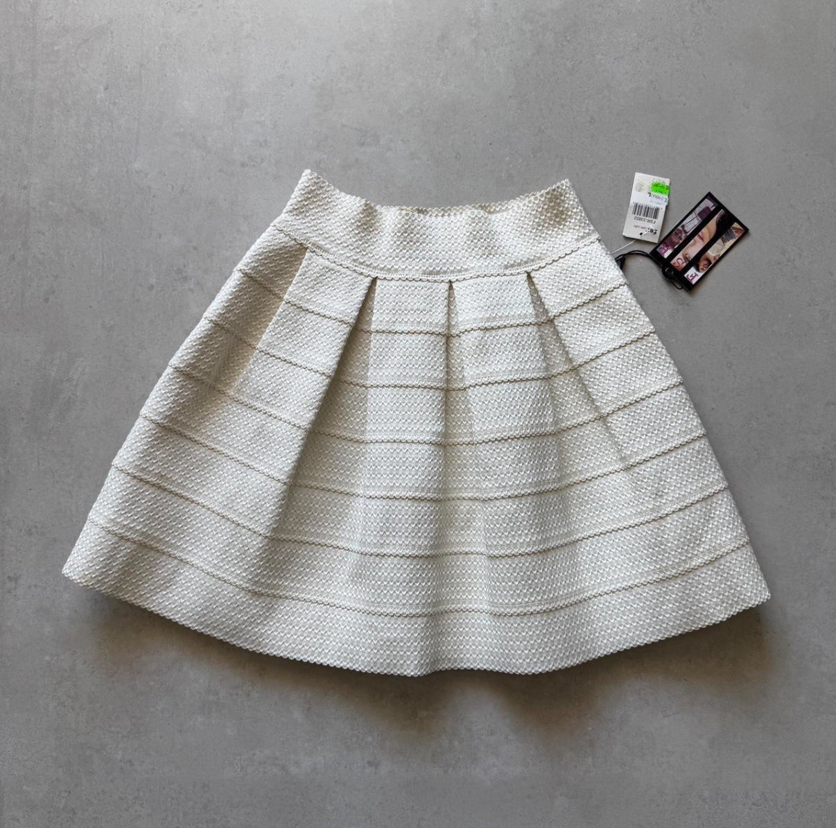 White Pleated Skirt
