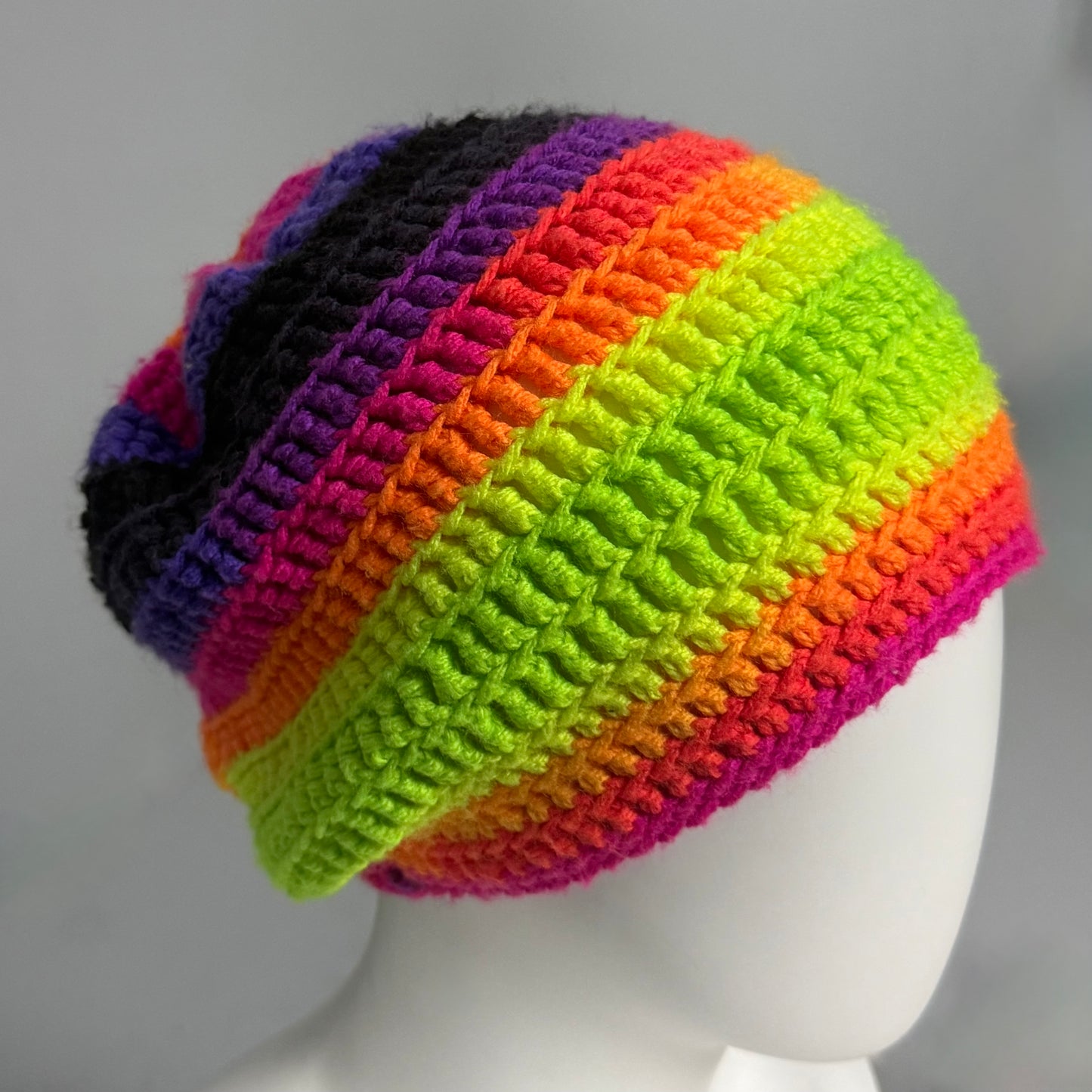 Neon Crochet Beanie