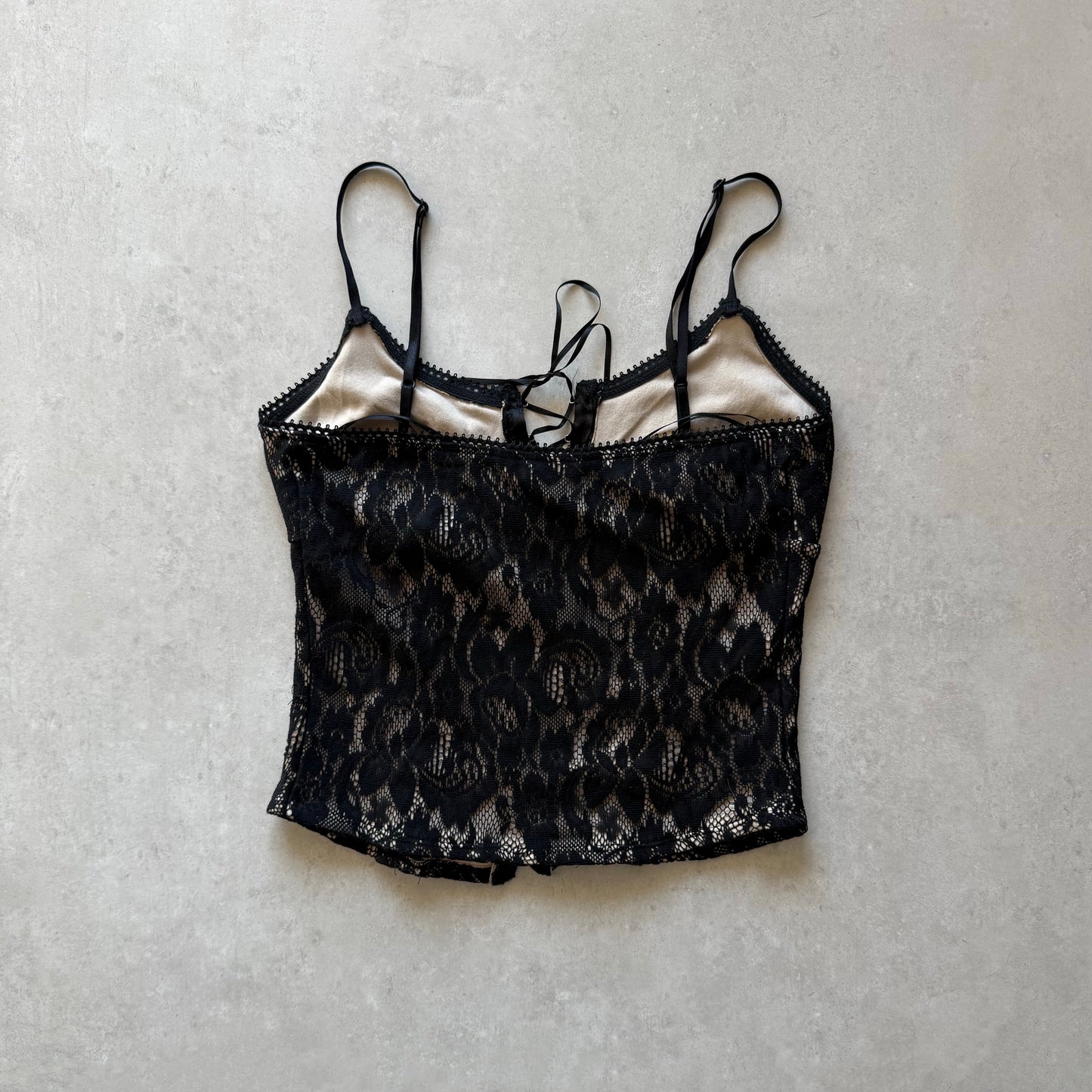 Black Lace Corset Top