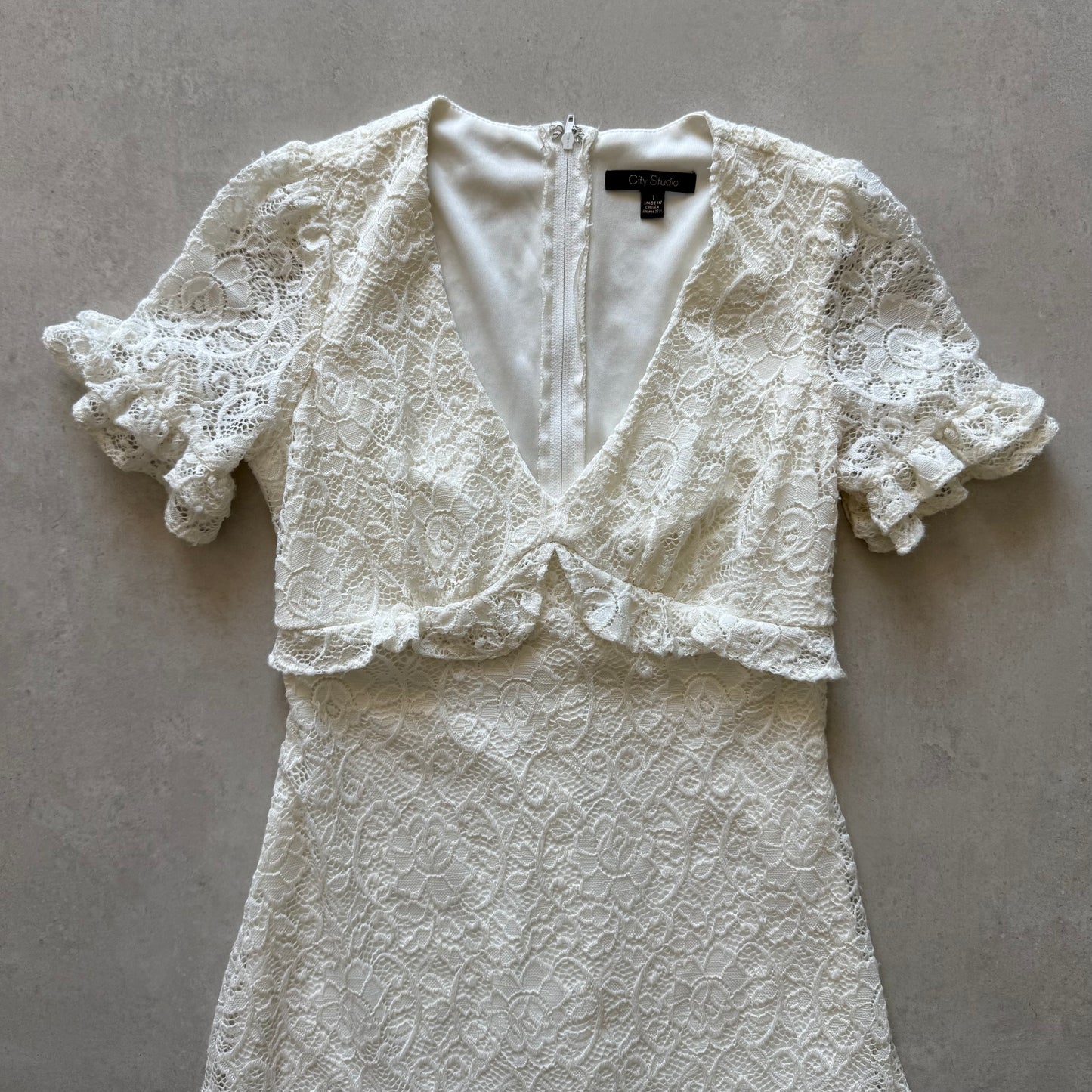 Ruffle Bodycon Mini Dress