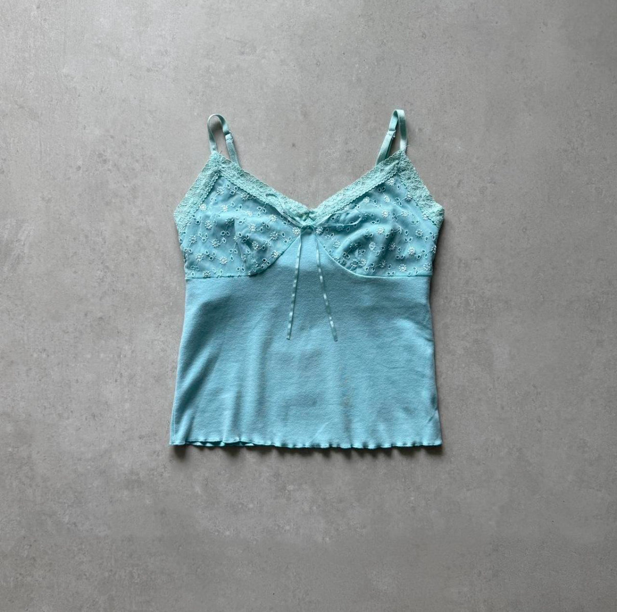Aqua Lace Cami