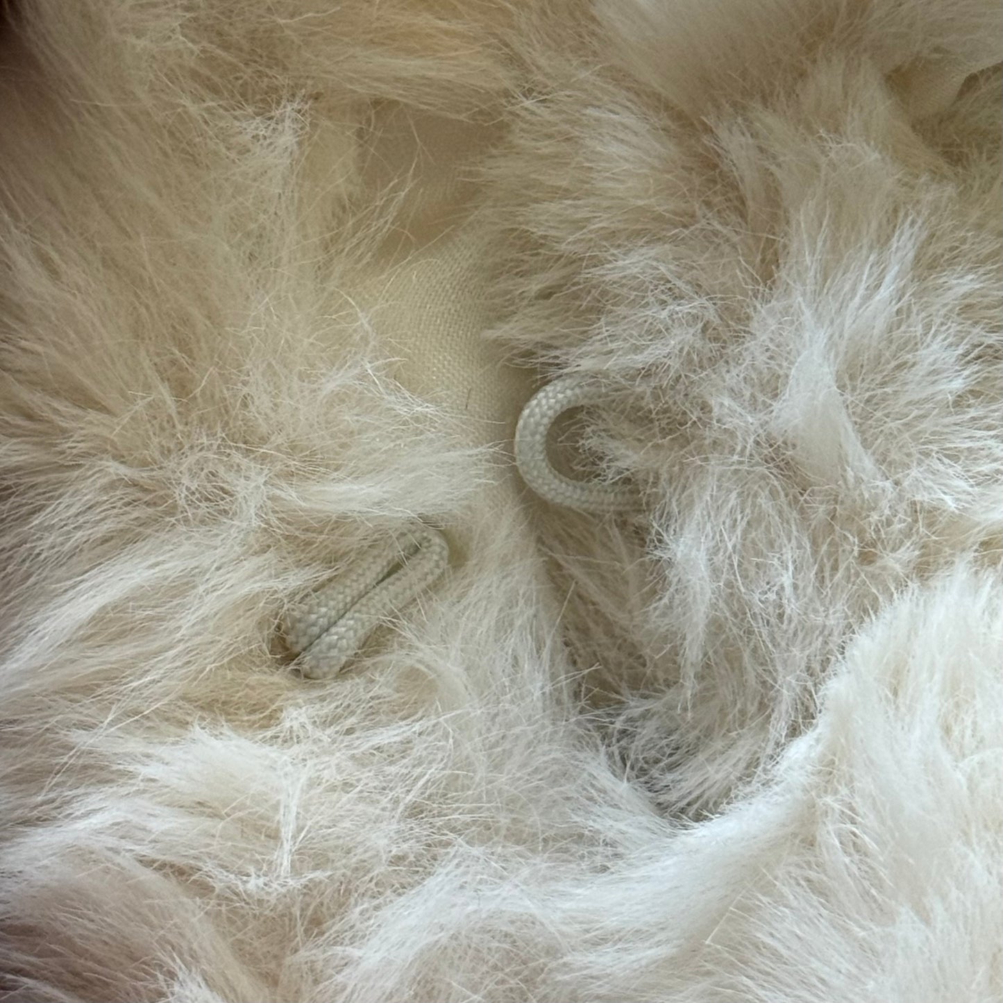 Cream Faux Fur Wrap Cape