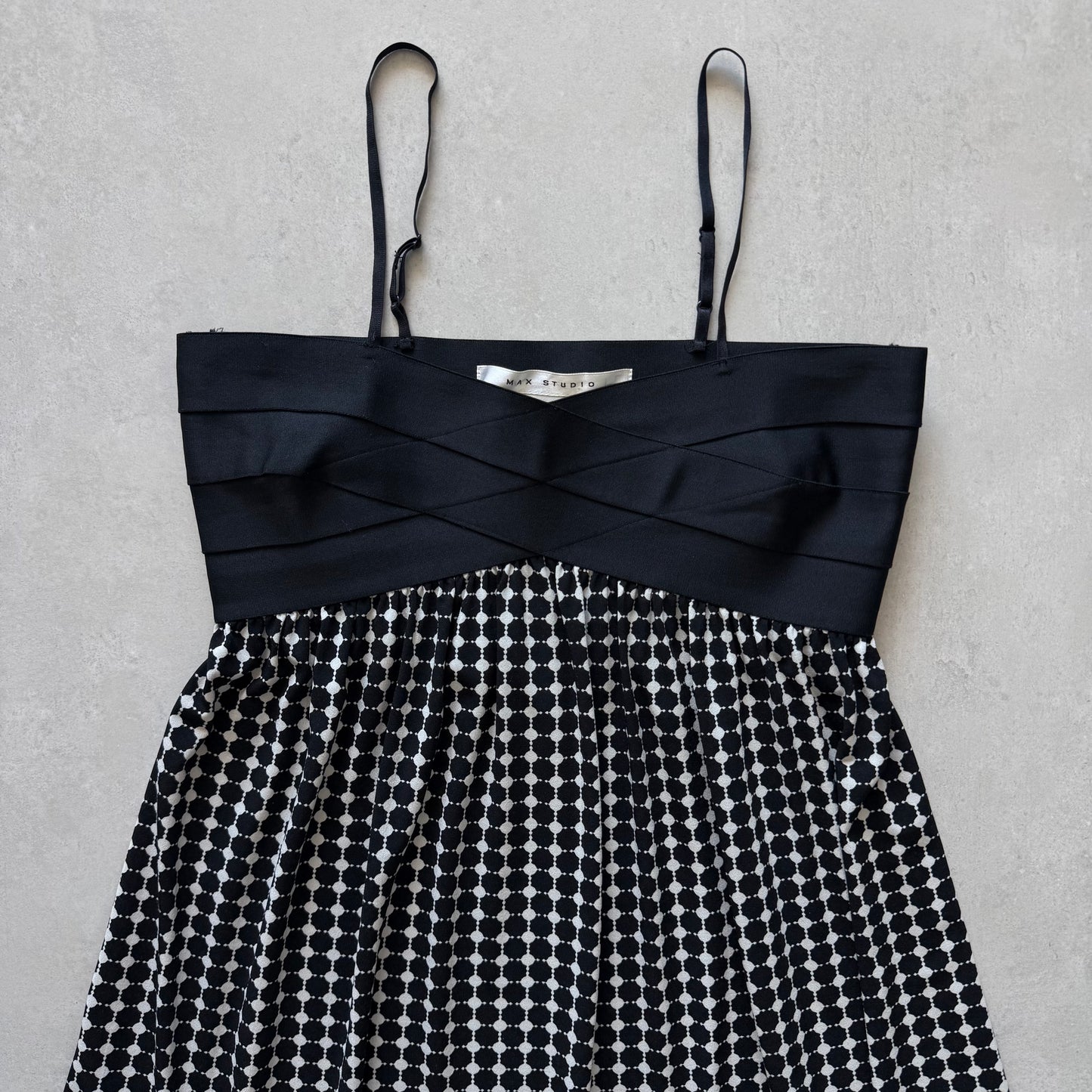 Bandage Polka Dot Midi Dress