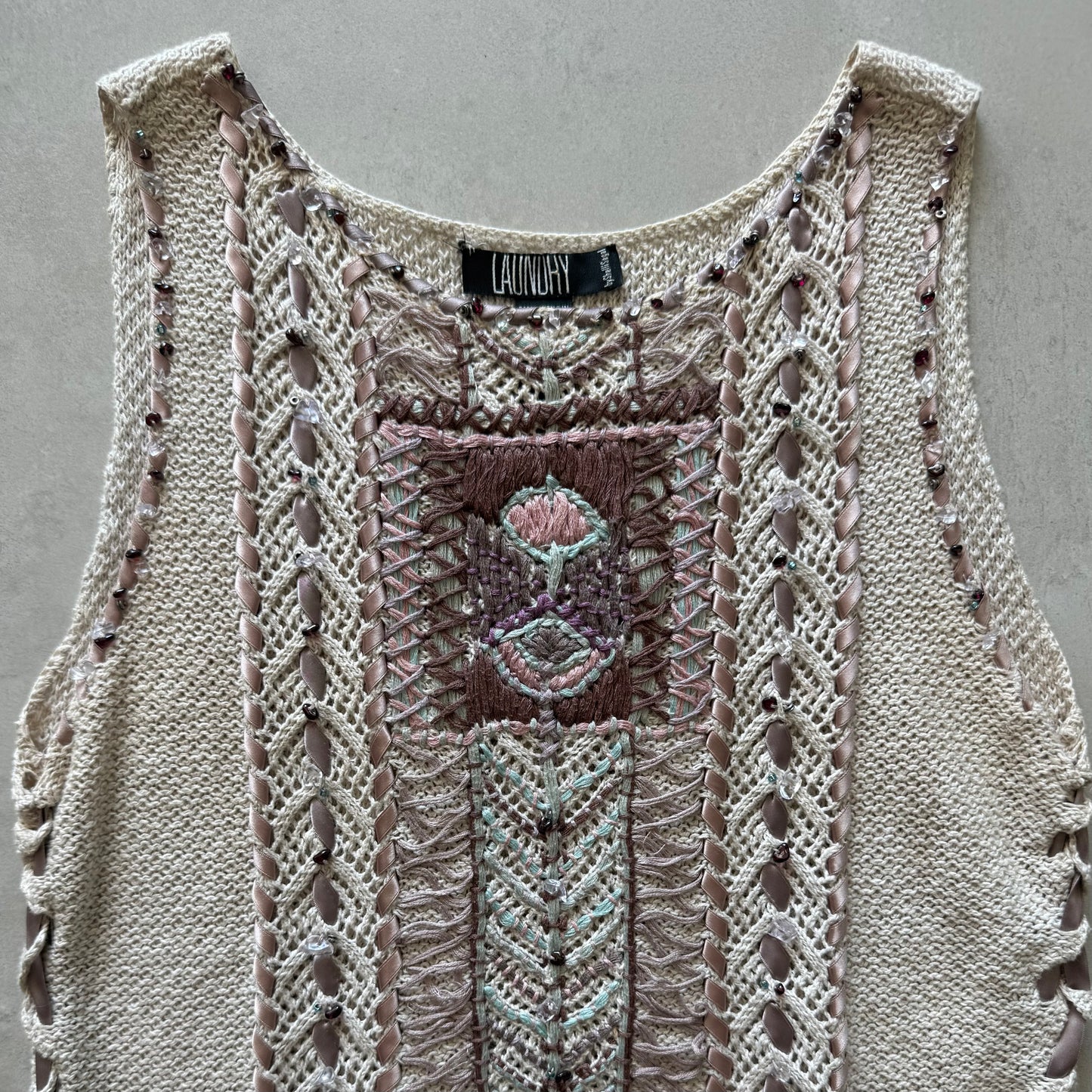 Embellished Knit Tank