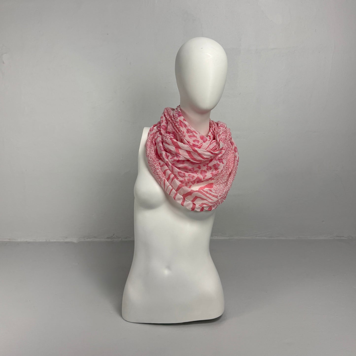 Mixed Animal Print Infinity Scarf