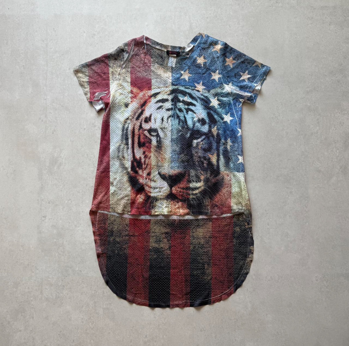 Flag Tiger Mesh Top