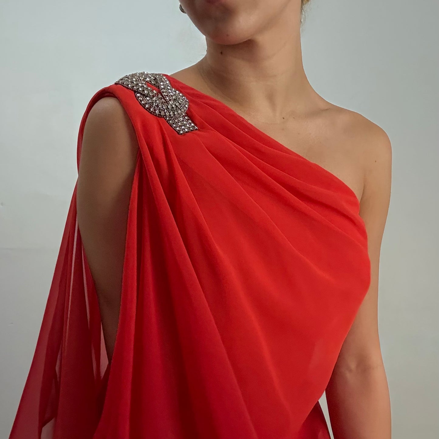 Caché Red Toga Dress