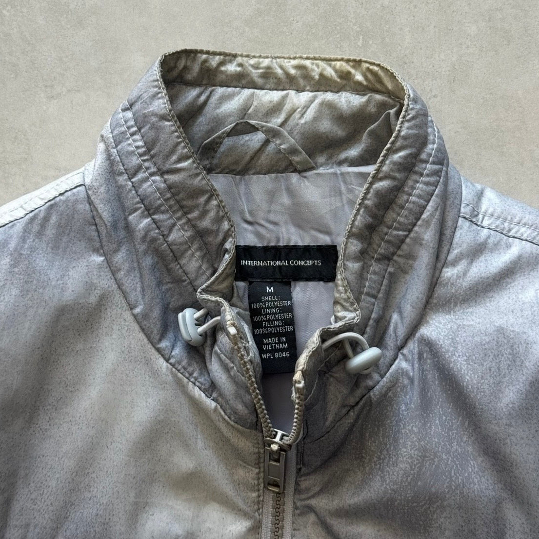 Silver Grey Puffer Jacket