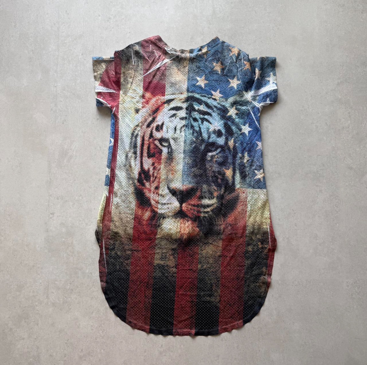 Flag Tiger Mesh Top