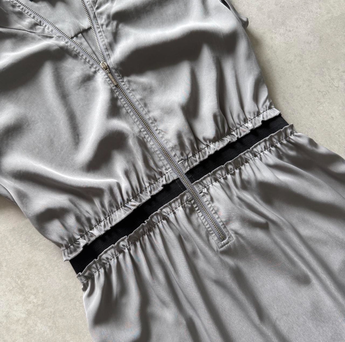 Full Zip Hooded Mini Dress