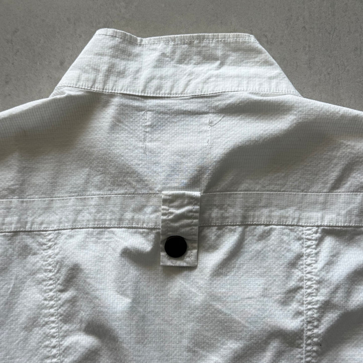 White Utility Drawstring Vest