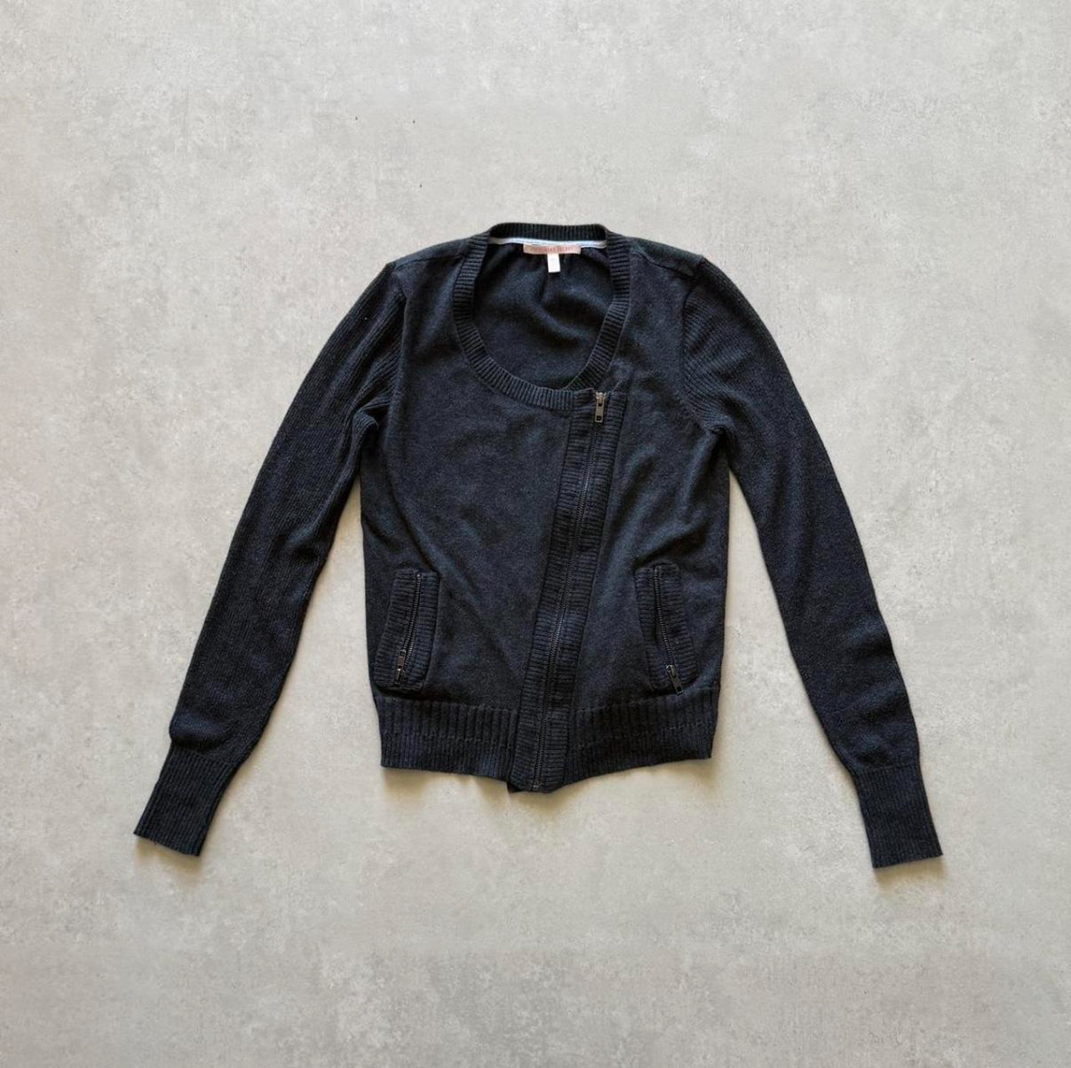 Asymmetrical Zip Cardigan