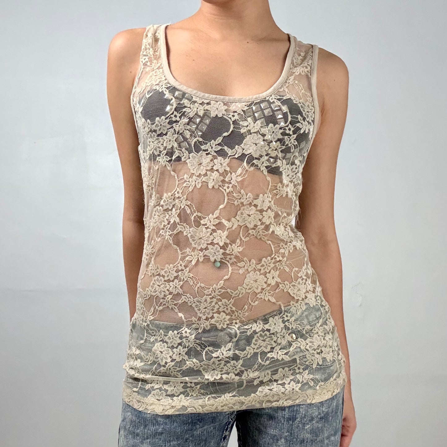 Sheer Lace Tank