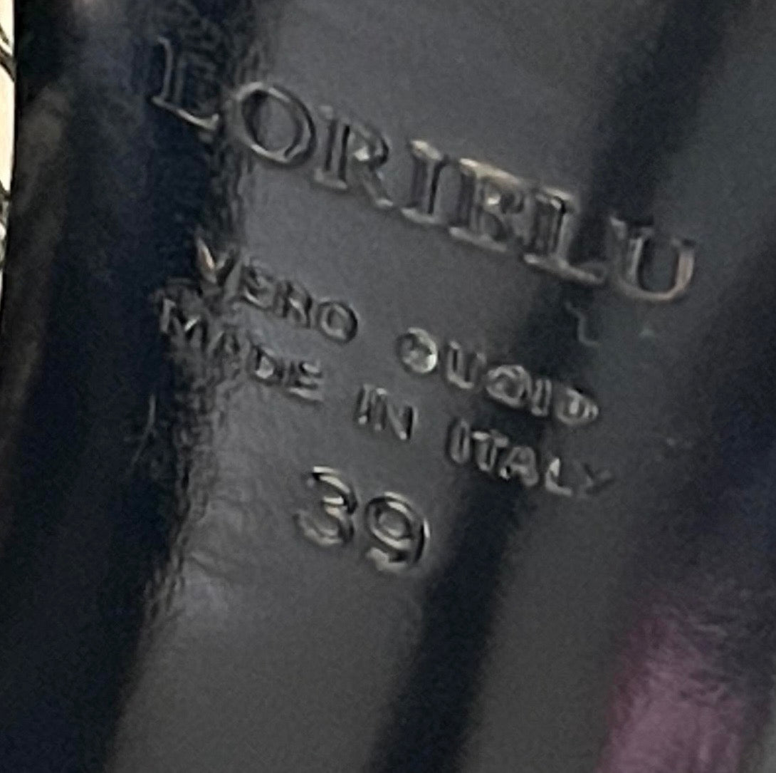 Chain Print Pointed Toe Heels