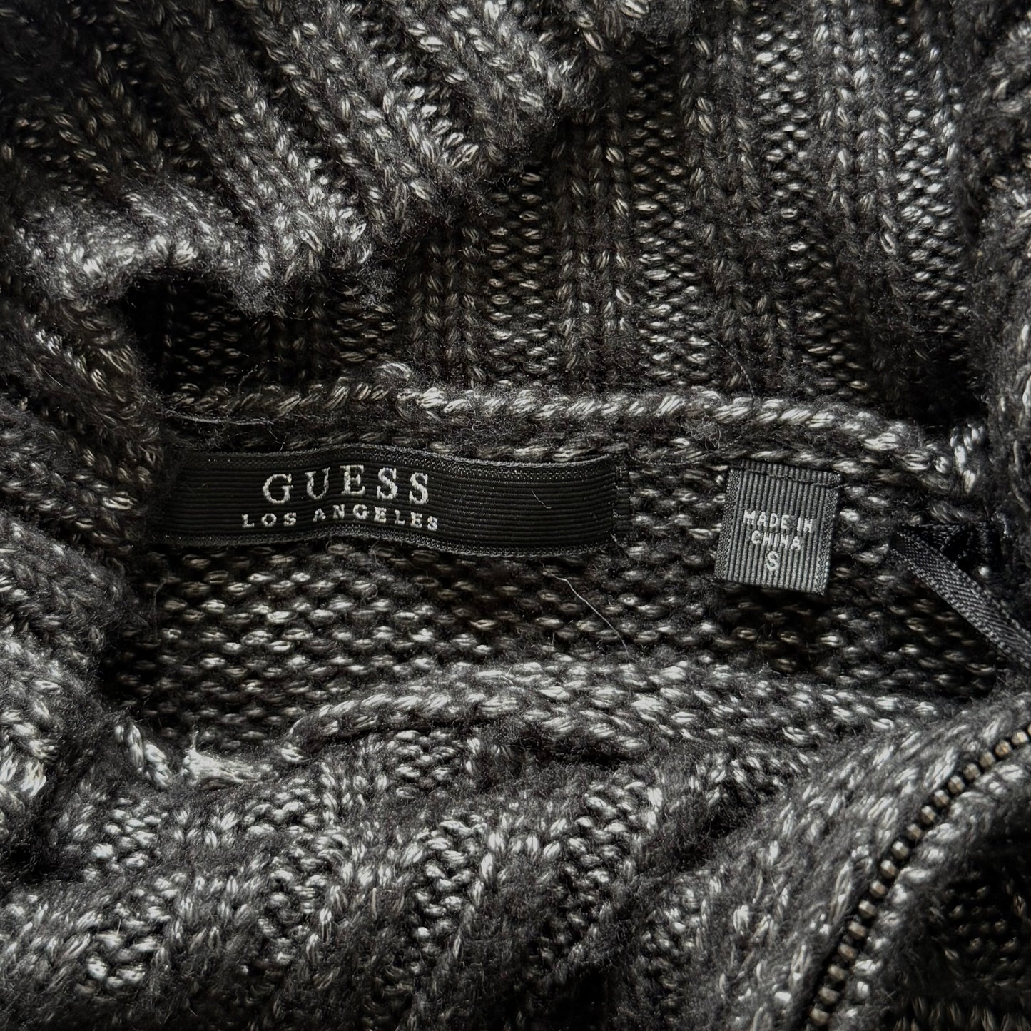 Zipper Knit Sweater Mini Dress