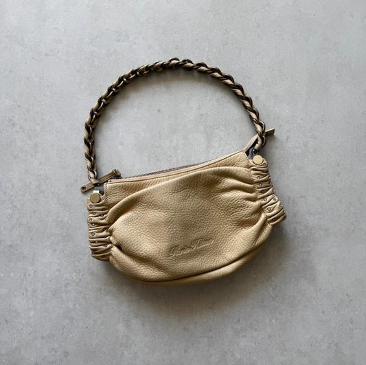 Paris Hilton Cream Chain Handle Bag