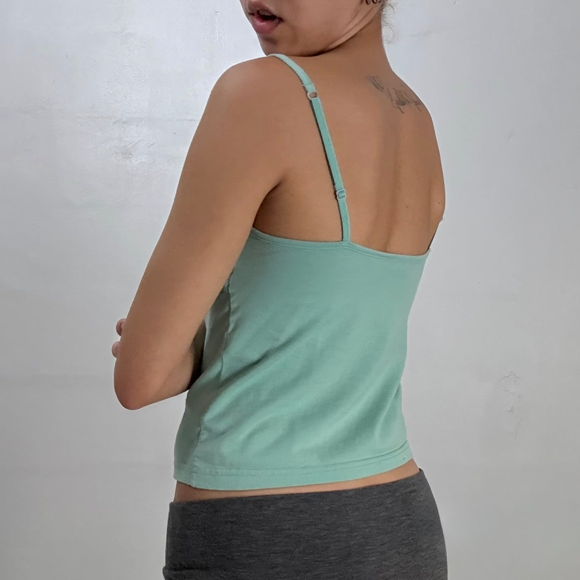Teal Milkmaid Tank Top
