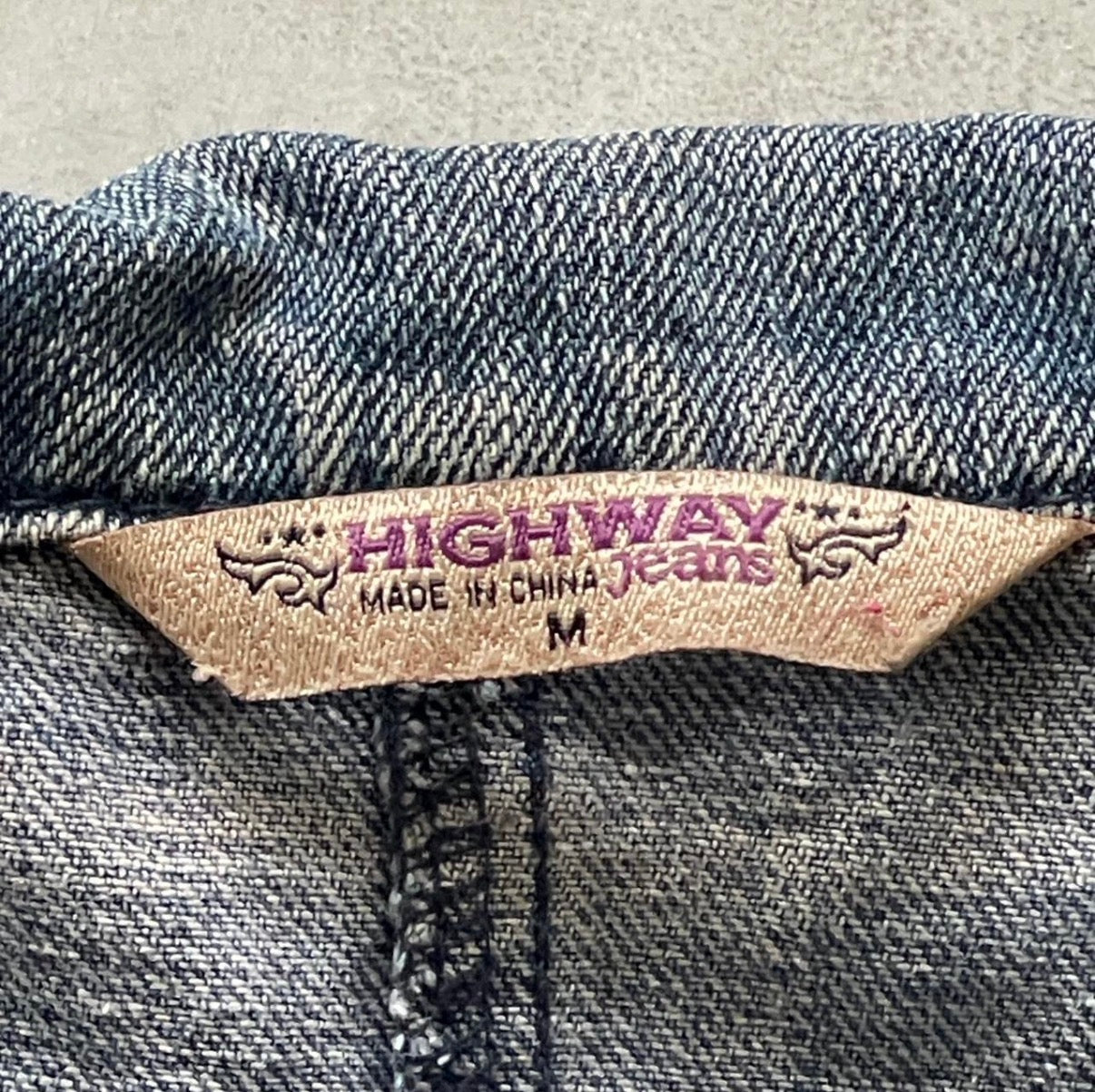 Cross Studded Jean Vest