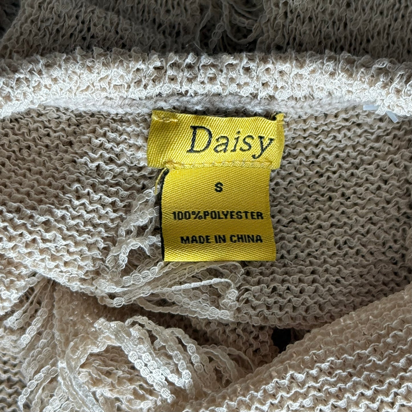 Distressed Ladder Knit Mini Dress