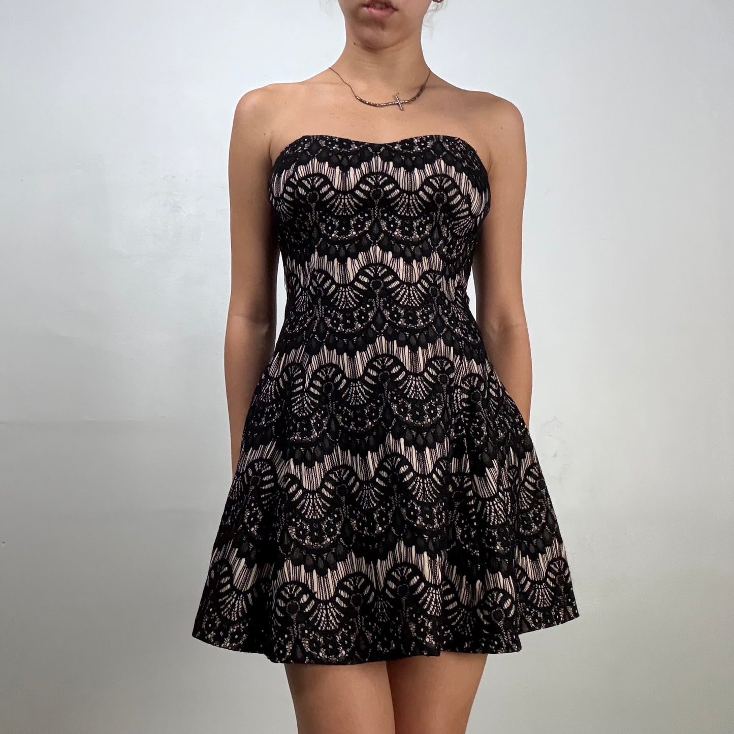 Black Lace Mini Dress