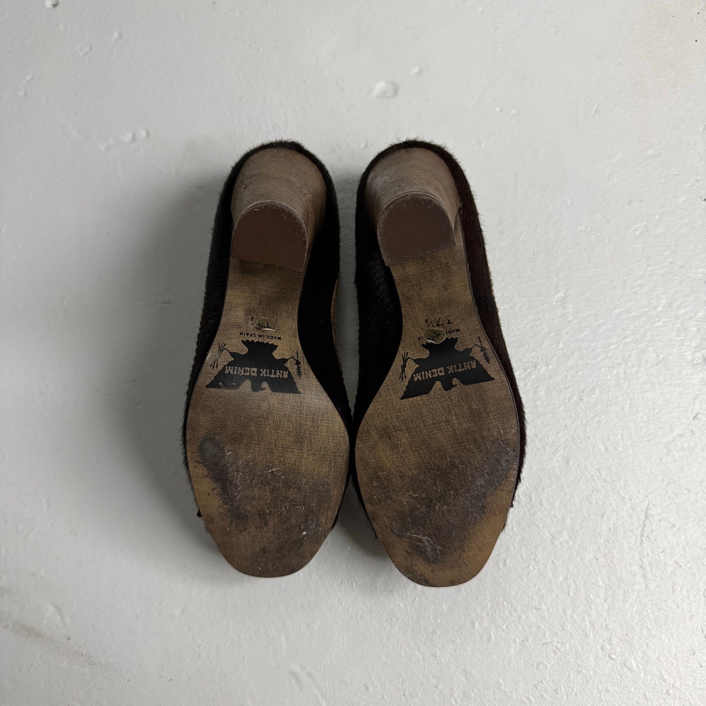 Fur Open-Toe Buckle Heels