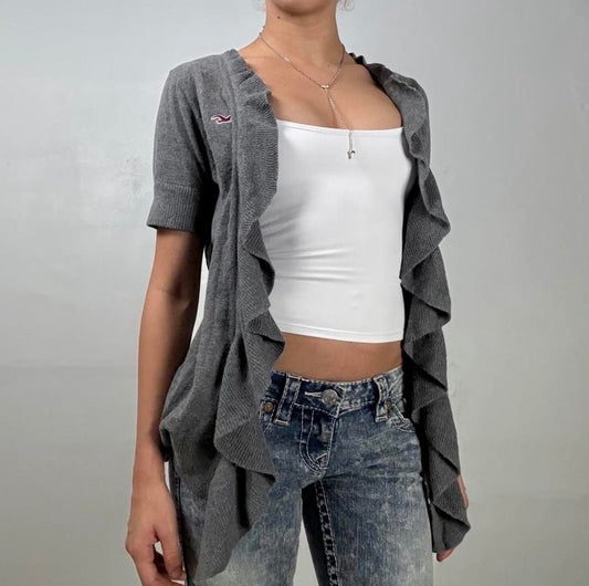 Hollister Ruffle Cardigan