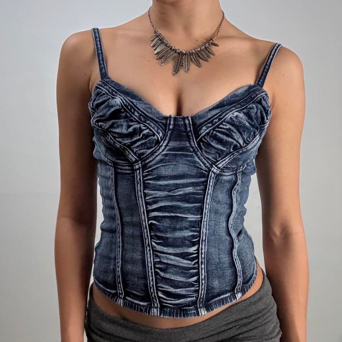 Baby Phat Denim Corset