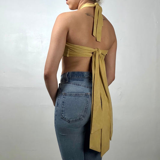 Statement Halter Tie Top